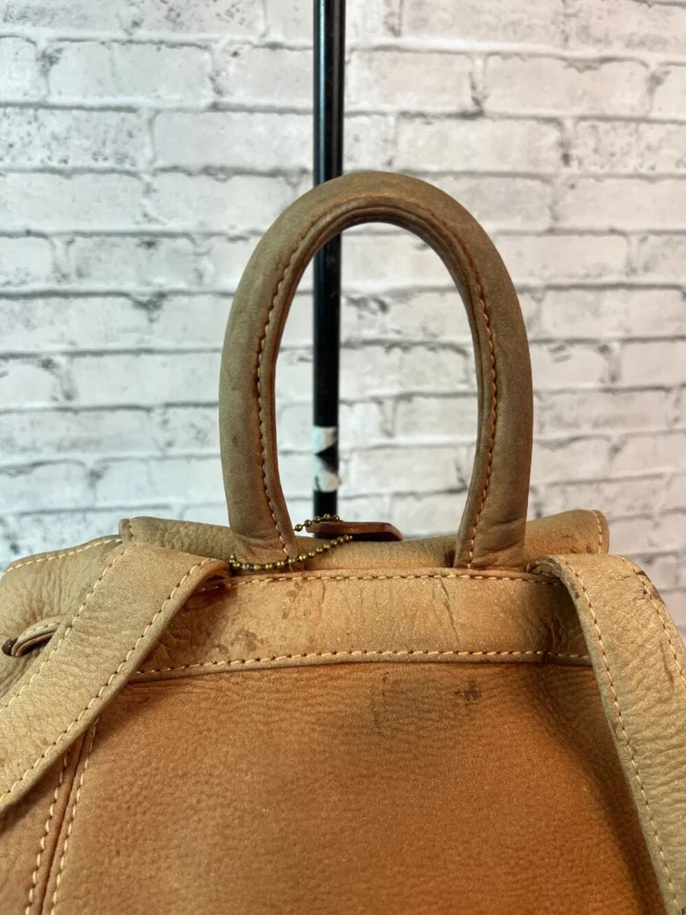 Vintage coach made in Italy drawstring backpack 4938